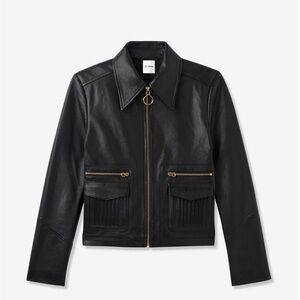 St. John Collection Black Leather Jacket
